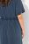 Ulla Popken 837403 Robe en jersey à manches courtes Bleu marine - Robes en jersey - 