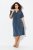 Ulla Popken 837403 Robe en jersey à manches courtes Bleu marine - Robes en jersey - 