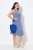 Ulla Popken 837874 Robe en jersey sans manches Bleu - Robes en jersey - 