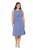 Ulla Popken 837874 Robe en jersey sans manches Bleu - Robes en jersey - 