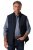 Boston Park 877 Gilet à col montant et fermeture éclair Bleu marine - Vestes - Vestes Homme Grandes Tailles