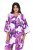 Ulla Popken 838105 Gilet ouvert à nouer Violet - Cardigans - Cardigans femme grande taille