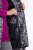 Ulla Popken 838435 Gilet long matelassé imprimé Noir - Gilets sans manches - 