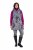 Ulla Popken 838435 Gilet long matelassé imprimé Noir - Gilets sans manches - 