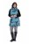 Ulla Popken 838435 Gilet long matelassé imprimé Vert-de-gris - Gilets sans manches - 
