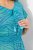 Ulla Popken 838483 Robe à imprimé animal Turquoise - Robes d'été - Robes d'été grande taille