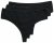 Ulla Popken 838637 Strings lot de 3 Noir - Culottes - 