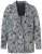 Ulla Popken 838656 Blazer fleuri Blanc - Blazers - Blazers grande taille pour femme