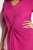 Ulla Popken 838765 Robe en jersey à manches courtes et col V Rose - Robes - Robes pour toutes les tailles