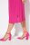 Ulla Popken 838765 Robe en jersey à manches courtes et col V Rose - Robes - Robes pour toutes les tailles