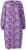 Ulla Popken 838839 Robe chemise imprimée Pétrole - Robes midi - Robes midi grande taille