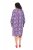 Ulla Popken 838839 Robe chemise imprimée Pétrole - Robes midi - Robes midi grande taille