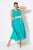 Ulla Popken 839135 Robe longue sans manches Turquoise - Robes maxi - Robes maxi grande taille