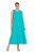 Ulla Popken 839135 Robe longue sans manches Turquoise - Robes maxi - Robes maxi grande taille