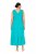 Ulla Popken 839135 Robe longue sans manches Turquoise - Robes maxi - Robes maxi grande taille