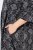 Ulla Popken 839518 Robe à imprimé animal et manches 3/4 Anthracite - Robes maxi - Robes maxi grande taille