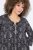 Ulla Popken 839518 Robe à imprimé animal et manches 3/4 Anthracite - Robes maxi - Robes maxi grande taille