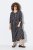 Ulla Popken 839518 Robe à imprimé animal et manches 3/4 Anthracite - Robes maxi - Robes maxi grande taille