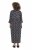 Ulla Popken 839518 Robe à imprimé animal et manches 3/4 Anthracite - Robes maxi - Robes maxi grande taille