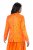 Ulla Popken 839607 Blazer en satin imprimé Orange clair - Blazers - Blazers grande taille pour femme