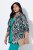 Ulla Popken 839961 Blazer à motifs en lin mélangé Noir - Blazers - Blazers grande taille pour femme
