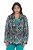 Ulla Popken 839961 Blazer à motifs en lin mélangé Noir - Blazers - Blazers grande taille pour femme