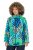 Ulla Popken 840024 Veste de pluie à imprimé animal Vert menthe - Vêtements de pluie - 