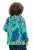 Ulla Popken 840024 Veste de pluie à imprimé animal Vert menthe - Vêtements de pluie - 