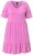 Ulla Popken 840115 Robe en jersey à manches courtes Rose - Robes en jersey - 