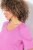 Ulla Popken 840115 Robe en jersey à manches courtes Rose - Robes en jersey - 