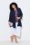 Ulla Popken 840210 Gilet Bleu marine - Cardigans - Cardigans femme grande taille