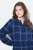 Ulla Popken 840929 Robe à carreaux Bleu marine - Robes midi - Robes midi grande taille