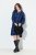 Ulla Popken 840929 Robe à carreaux Bleu marine - Robes midi - Robes midi grande taille