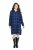 Ulla Popken 840929 Robe à carreaux Bleu marine - Robes midi - Robes midi grande taille