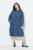 Ulla Popken 840972 Robe sweat à volants Indigo - Robes sweat - 