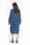 Ulla Popken 840972 Robe sweat à volants Indigo - Robes sweat - 
