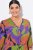 Ulla Popken 841034 Robe imprimée à manches 3/4 Bleu marine - Robes maxi - Robes maxi grande taille