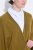 Ulla Popken 841117 Poncho oversize en maille à strass Vert olive - Ponchos & capes - 