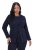 Ulla Popken 841163 Blazer en jersey jacquard Bleu marine - Blazers - Blazers grande taille pour femme