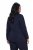 Ulla Popken 841163 Blazer en jersey jacquard Bleu marine - Blazers - Blazers grande taille pour femme