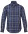JP1880 Checked Shirt Long Sleeve Kent Collar Anthracite - Chemises - Chemises Grandes Tailles Hommes