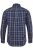 JP1880 Checked Shirt Long Sleeve Kent Collar Anthracite - Chemises - Chemises Grandes Tailles Hommes
