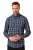 JP1880 Checked Shirt Long Sleeve Kent Collar Anthracite - Chemises - Chemises Grandes Tailles Hommes