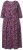 Ulla Popken 841219 Robe longue fleurie Violet foncé - Robes maxi - Robes maxi grande taille