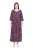 Ulla Popken 841219 Robe longue fleurie Violet foncé - Robes maxi - Robes maxi grande taille
