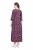 Ulla Popken 841219 Robe longue fleurie Violet foncé - Robes maxi - Robes maxi grande taille