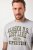 JP1880 T-shirt Short Sleeve Chest Print Grey Melange - T-shirts - T-shirts Homme Grande Taille