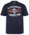 JP1880 T-Shirt Short Sleeve Chest Print Navy - T-shirts - T-shirts Homme Grande Taille