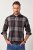 JP1880 Shirt Flannel Long Sleeve Dark Brown - Chemises - Chemises Grandes Tailles Hommes