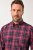 JP1880 Checked Shirt Long Sleeve Red - Chemises - Chemises Grandes Tailles Hommes